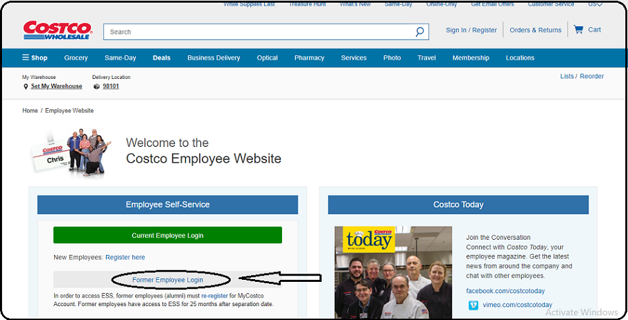 Costco Employee Site