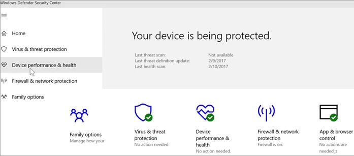 Device Performance and health